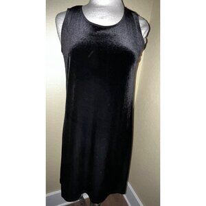 Tiana B. Womens Black Velvet Sleeveless Dress Evening Size 8 Asymmetrical Hem